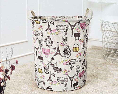 Foldable Laundry Basket Folding Laundry Hamper Bag Washing Basket, Waterproof Linen Bin Storage Organizer for Toy Collection, 40×50cm