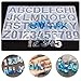DOMIRE Resin Jewelry Casting Silicone Molds,DIY Craft Hand Making Molds Kit Including 1 Pack Number Alphabet Letter Shaped & 1 Pack Tumbler Mold & 20 Pieces Sliver Key Chain Rings Kit