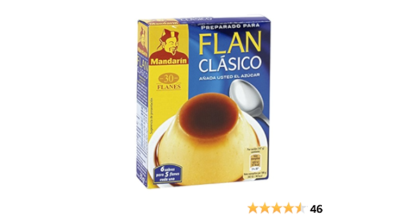 Mandarín Preparado para Flan Clásico, 6 Sobres : Amazon.es ...