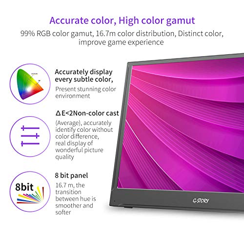 13 3 Inch Portable Monitor G Story Uhd 4k Ips Eye Care Portable Gaming Monitor For Ps4 Ps5 Xbox One Switch Laptop Pc Usb C 60hz Portable Screen With Freesync Hdr Hdmi Dual Speaker Vesa Compatible Pricepulse