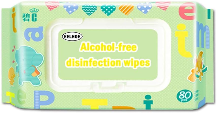 Hand Sanitizing Wipes, Baby Wipes Flip Disinfection Wipes, Disposable Wipes Adult Skin Care Toys Scrub Wipes,Hand Sanitizer Refreshing Wipe,80 Count Flip-Top Packs Yotaini