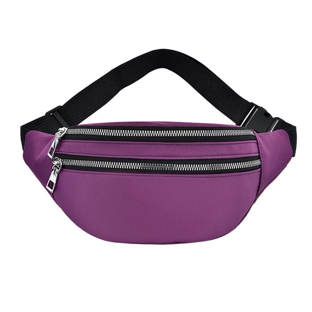 POHOVE Bum Bag Waist Fanny Pack for Men Women Unisex Bumbag Oxford Cloth Waist Bag Adjustable for Outdoor Sports Workout Hiking