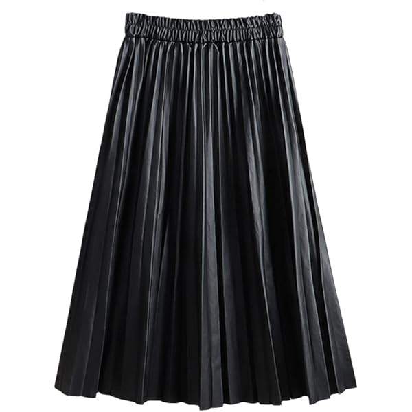 スカート Heve Tuck Flare Leather SK black36 UN3D. - TUCK GATHER FLARE SK / タックギャザーフレアスカート