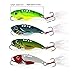 Sougayilang Spinner Spoon Blade Swimbait Freshwater Saltwater Fishing Tackle Lures and Baits-4pcs