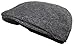 Ted and Jack - Street Easy Herringbone Driving Cap With Quilted Lining in Black and Gray Size Small/Medium