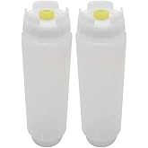 FIFO - 16 oz Squeeze Plastic Bottle For Kitchen (2-Pack)
