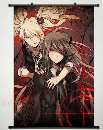 Wall Scroll Poster Fabric Painting For Anime Danganronpa Enoshima Junko & Kamukura izuru 063 L