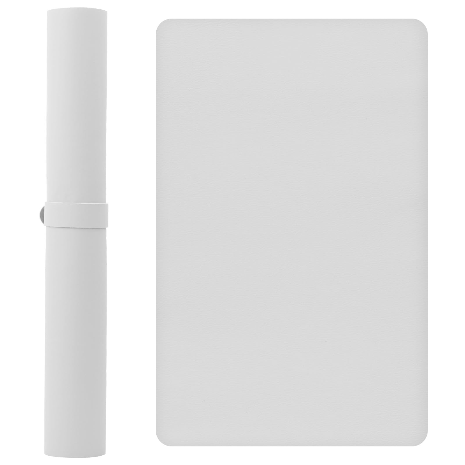 PTJJXA Nail Mat, Foldable Nail Arm Rest Cushion, Waterproof Manicure Hand Rest Desk Mat, Wear Resistant Soft PU Leather Nail Art Table Mat, Non-Fading Nail Hand Pad Easy to Clean 60x40cm (White)