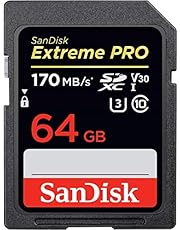SanDisk 64GB Extreme PRO SDXC UHS-I Card - C10, U3, V30, 4K UHD, SD Card - SDSDXXY-064G-GN4IN
