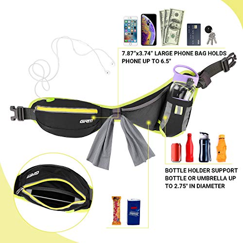GRM Running Pouch Belt Hydration Waist Pack for Running, Adjustable & Multifunction Running