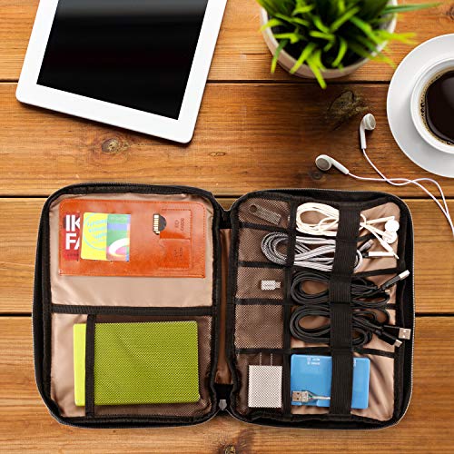 Travel-Universal-Gadget-Cable-Organizer-Bag-Portable-Electronics-Accessories-Storage-Bag-Tech-Gear-Carrying-Pouch-for-Cords-Tablets-USB-Cables-SD-Cards-Player-Hard-Drive-Power-Charger-Grey