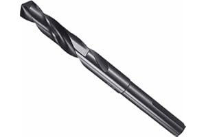CoCud Drill Bit, 14mm Cutting Diameter, 1/2" Reduced Shank 3-Flat 4341 HSS Nitriding Black 118° Cutting Angle Bits - (Applications: for Drilling Plastic Wood)