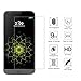 Yonisun LG G5 Screen Protector, Hd Ultra Thin Scratch Resistant Anti Bubble Tempered Glass - 3 Piece