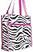 Zebra Print Tote Bag (Pink)