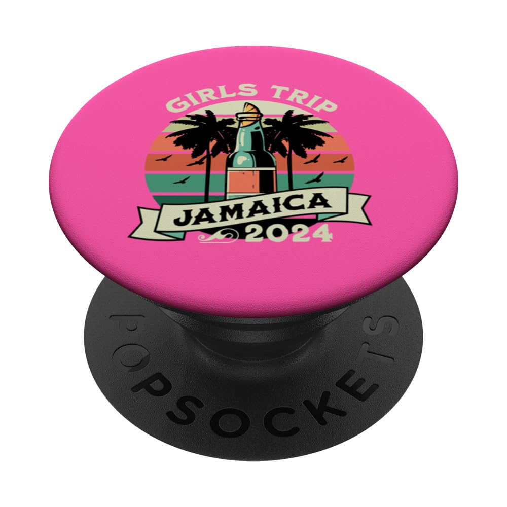Jamaica 2024 Girls Trip Paradise Tee PopSockets Swappable PopGrip