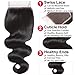 Flady Brazilian Body Wave Human Hair 4 Bundles with Closure Unprocessed Virgin Brazilian Hair 4 Bundles with 4x4 Closure (16 18 20 22+14)