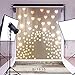 Laeacco 3x5ft Sparkling Gold Hearts Baby Photo Backdrop Rustic Wooden Floor Background Newborn Baby Kids Portraits Studio Abstract Glitter Hearts Background Birthday Party Holiday Festive Photo Props
