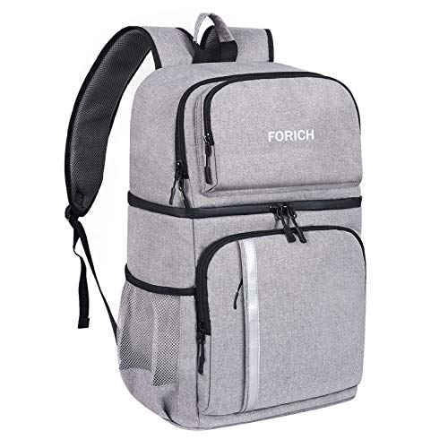 Photo 1 of FORICH Backpack Cooler Leakproof Insulated Waterproof Backpack Cooler Bag, Lightweight Soft Beach Cooler Backpack for Men Women to Work Lunch Picnics Camping Hiking, 30 Cans