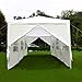 Exacme 6053-1030W Canopy Party Outdoor Gazebo Wedding Tent 8 Removable Walls, 10' x 30', White