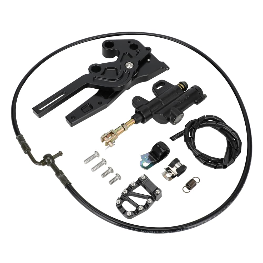 Photo 1 of CHANGCHENG Dirt Bike SurRon Rear Foot Brake Kit Aluminum CNC for Surron Light Bee X/S Segway X160/X260 Electric Dirt Bike Black