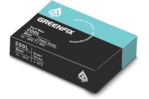 SURF SYSTEM GreenFix/Cool Water 58-68°F Organic High Performance Surfboard Wax, Natural Ocean Friendly - Made in France - Non-Melting in Sun, Winner 2009 EU Innovation Award