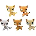 Cat Pack Dog Collie Great Dane Dachshund Cocker Spaniel #1962#1643#64#525#228 Mini Pet Toys Sets 5 Pcs Animal Figure