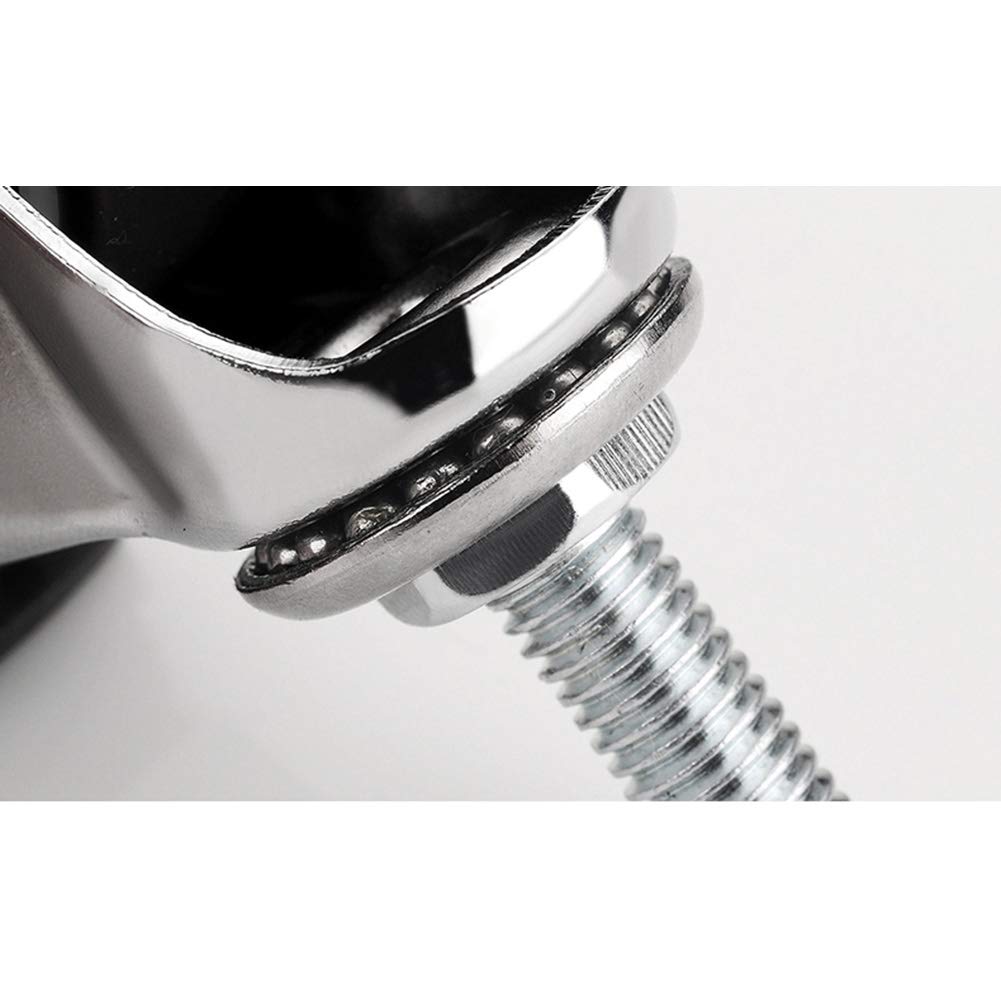 Rotelle Gomma 3/4 Pollici Con Freno - Filetto M10 Per Mobili E Carrelli, Capacità 80kg - Foto 8