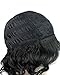 TSNOMORE Short Curly Women Bob Wig with Side Bang (Black)