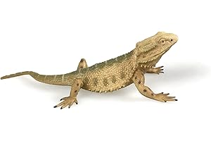 NAKIMO Bearded Dragon Animal Figurine Lizard Toy Realistic Reptile Figures for Decoration, Science Education, Prank Props (Bearded Dragon)