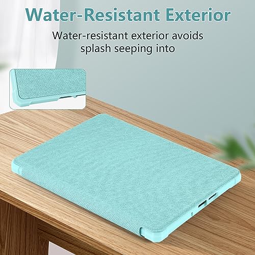 ZXA FOR KINDLE PAPERWHITE 11 GENERATION CASE WITH AUTO SLEEP WAKE & NEW PU LEATHER, COMPATIBLE WITH KINDLE PAPERWHITE 11TH GENERATION 6.8″ AND SIGNATURE EDITION 2021 RELEASED, DEEP BLUE