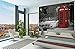 GREAT ART Wallpaper Red Telephone Booth - Wall Decoration London England Love Poster Banski Mural Art (82.7 Inch x 55 Inch)