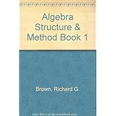 Algebra Structure & Method, Book 1, Teacher's Edition