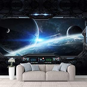 Wall Mural Impression of The Future Removable Self-Adhesive Large Wallpaper - 66x96 inches