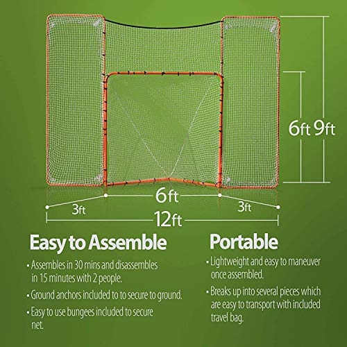 Lacrosse Scoop 3 in 1 Lacrosse Goal with Backstop and Target Pricepulse