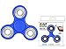 Krazy Spinner Hand Spinner Toy Stress Reducer Ultra Durable High Speed Ceramic Bearing Finger Toy Guarantee 1 min+ Spin Time Perfect for ADD ADHD Anxiety Autism And Stress Relief Adult (OceanBlue)