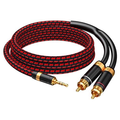 Primeda 3.5mm to 2 RCA Audio Cable 6.5FT