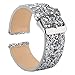 Moonooda Bling Watch Band Compatible for Fitbit Versa (1,2)/ Versa Lite Edition/Versa SE Glitter Sparkle Smartwatch Bands and Wristband Replacement for Women and Men Fitbit Versa Watch,Silver