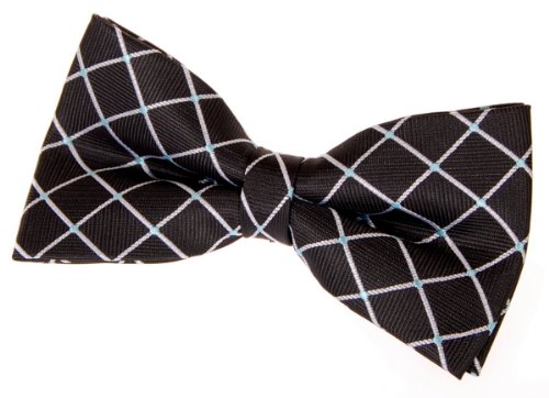 Retreez Black Dots & Check Pattern Men's Tie - Classic & Versatile For Formal & Casual Wear