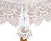 Walter Drake White Rose Lace Tablecloth - 60