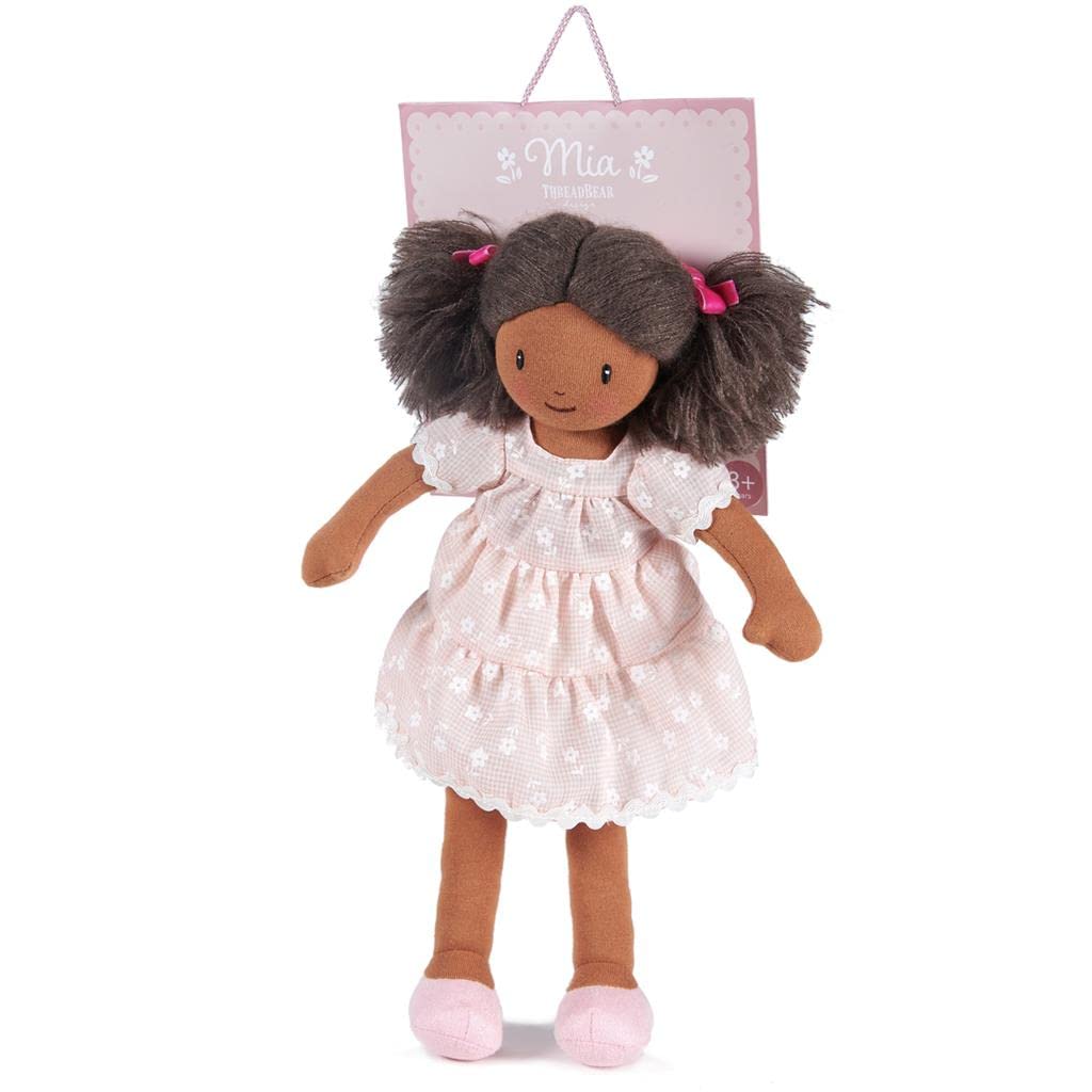ThreadBear Design Mia Rag Doll - Soft Toy With Pink Dress For Children …