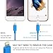 Apple Cord, Cambond Certified 8 Pin Cable Lightning Data Sync Stepped Apple Cable for iPhone 7 / 7 Plus / 6 6 Plus 6s 6s Plus, iPad Air, iPad mini, iPad, iPod ( Blue 6ft )