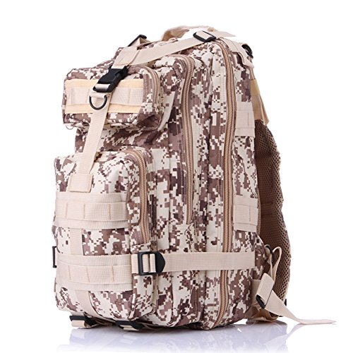 HapiLeap 3P Tactical Rucksack - Trekking Backpack Survival Military Bag for Hiking Camping Trekking 35L - Heavy Duty Rucksacks