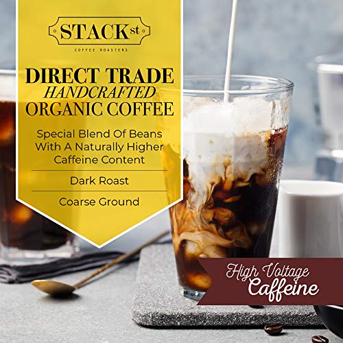 Organic Cold Brew Coffee Coarse Ground 1 LB CRANK High Voltage