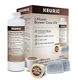 Keurig 3-Month Brewer Maintenance Kit, Includes Descaling Solution, Water Filter Cartridges & Rinse Pods, Compatible with Keurig Classic/1.0 & 2.0 K-Cup Pod Coffee Makers, 7 Count