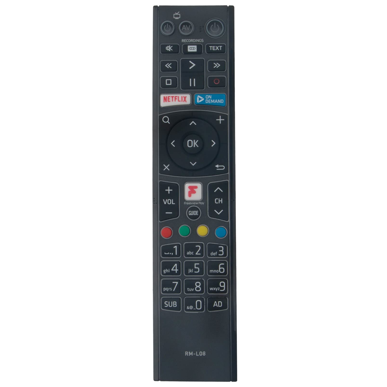 ALLIMITY RM-L08 Remote Control Replace fit for Humax Freeview TV Recorder FVP-4000T FVP-5000T FVP-5000 FVP4000T FVP5000T FVP5000