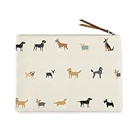 FRINGE STUDIO Happy Breeds Large Canvas Pouch (810002)