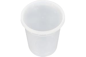 Restaurantware-Asporto 32 Ounce To Go Boxes, 100 Microwavable Round Soup Containers - Clear Plastic Lids Included, Do Not Contain BPA, Clear Plastic Soup Containers, Disposable