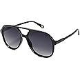 SOJOS Retro Polarized Aviator Sunglasses for Women Men Classic 70s Vintage Trendy Square Aviators SJ2174
