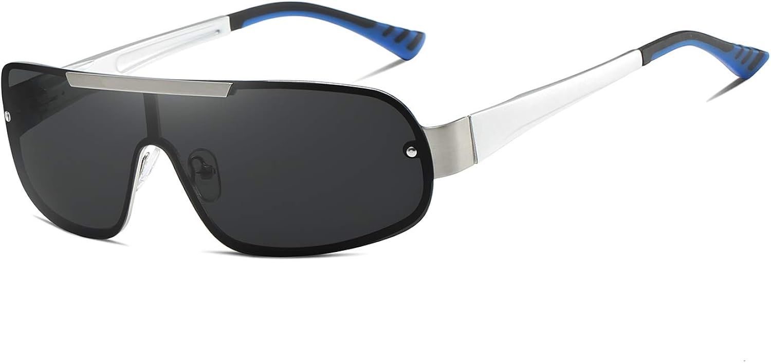 RoyalHot Men Shield Sunglasses PolarizedUV 400 Protection