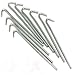 RAM-PRO 40-Piece Tent Garden Stakes Heavy Duty, Galvanized Steel Pegs Rust-Free Garden Edging Fence Hook, Landscape Pins | for Outdoor Camping, Soil Patio Gardening, & Canopies (9